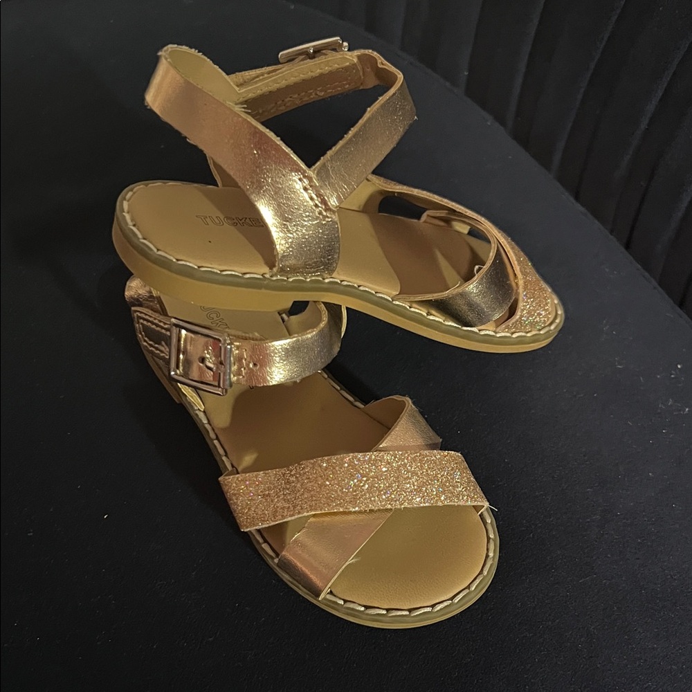 Tucker + Tate Shimmering Gold Kids Sandals